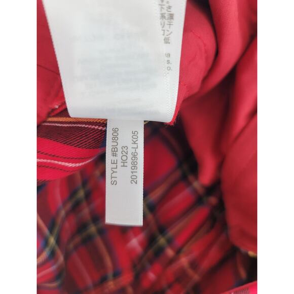 J.Crew Women’s Size 8 Tartan Plaid Crop Pants | Holiday Ready Red Plaid Straight - Picture 6 of 8